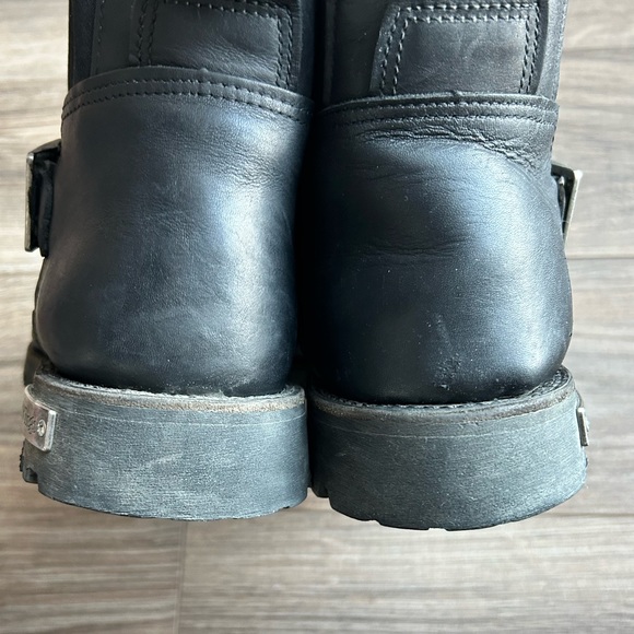 Red Wing 977 Pull On Black Leather Ankle Biker Boots | 10.5 - Picture 9 of 10